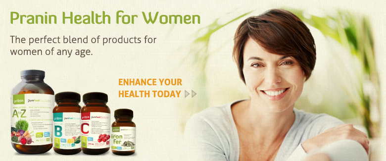 Pranin Organic for Women - The perfect blend of products for women of any age